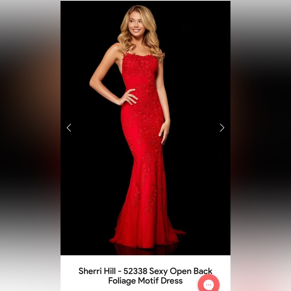 Sherri Hill 52338 Red prom dress